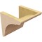 Ekena Millwork 8"W x 8"D x 8"H Wide Olympic Rough Cedar Woodgrain TimberThane Corbel, Primed Tan CORUR08X08X08OLYRCPR - alternate 4